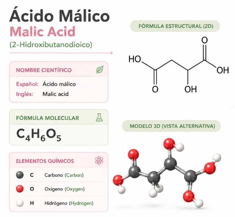 Malic acid chemical structure