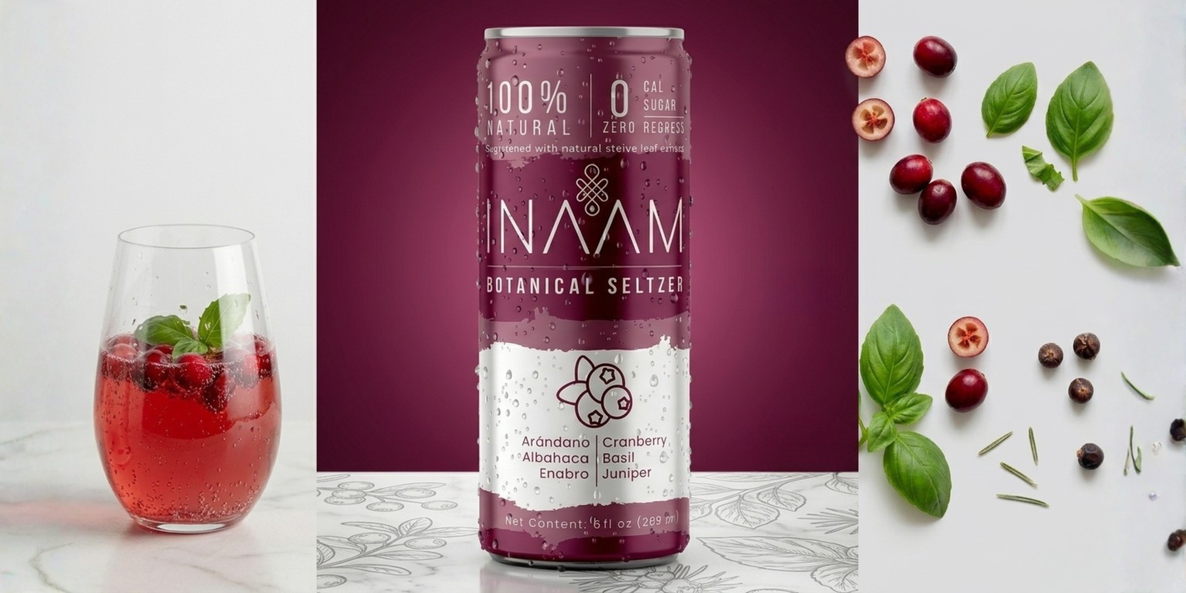 Cranberry, Albahaca y Enebro