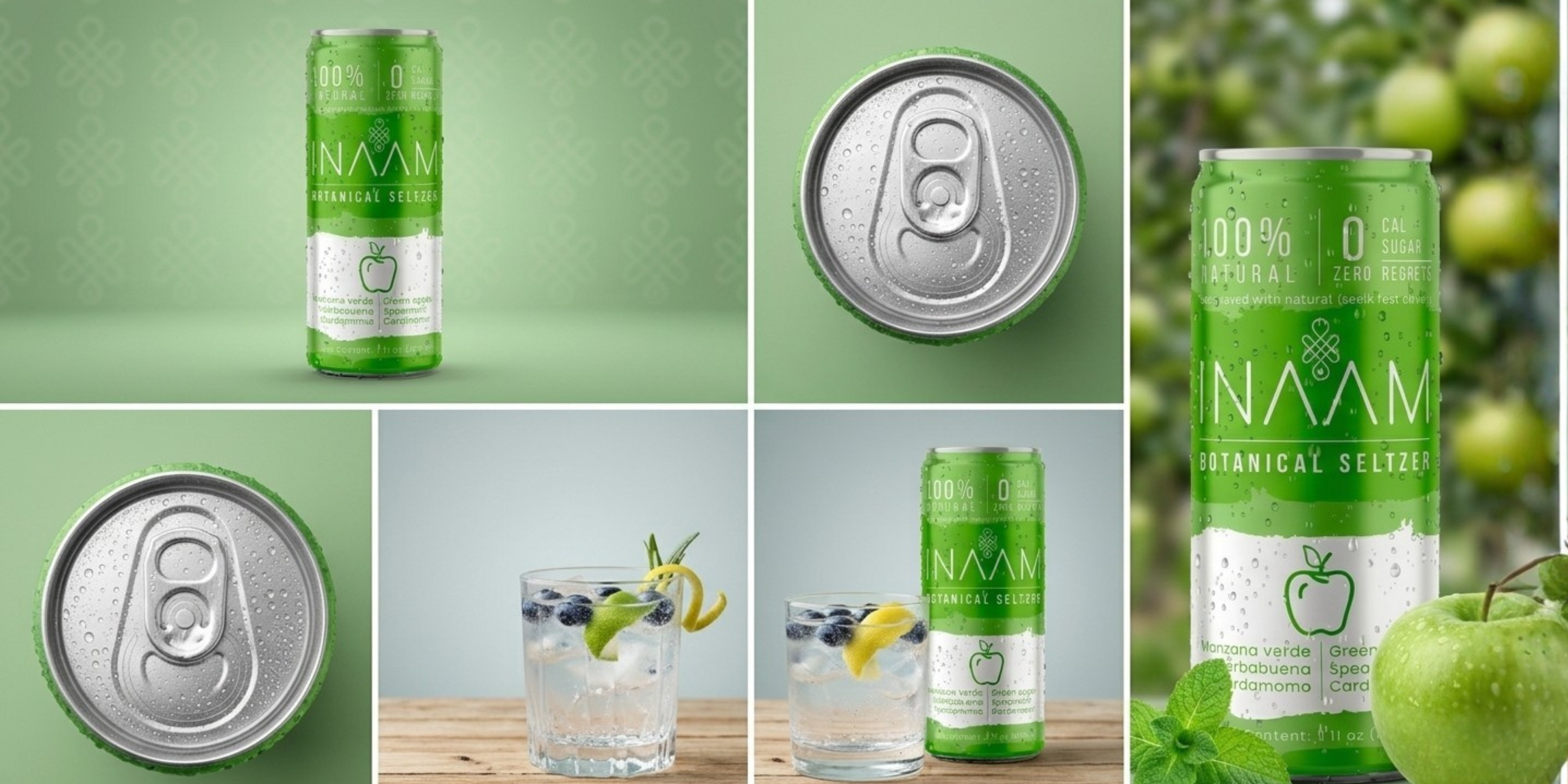 Manzana Verde, Hierbabuena y Cardamomo
